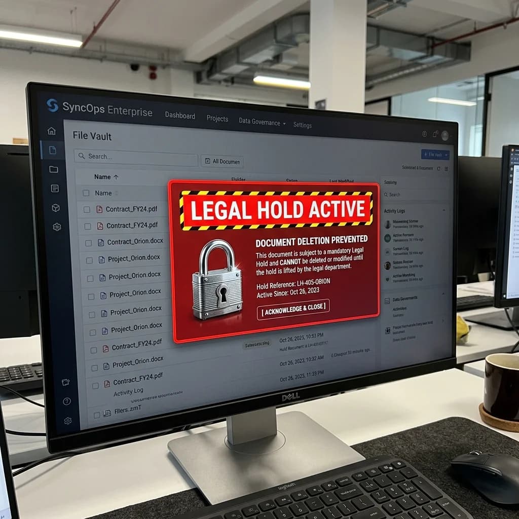 Secured Legal Hold Archive