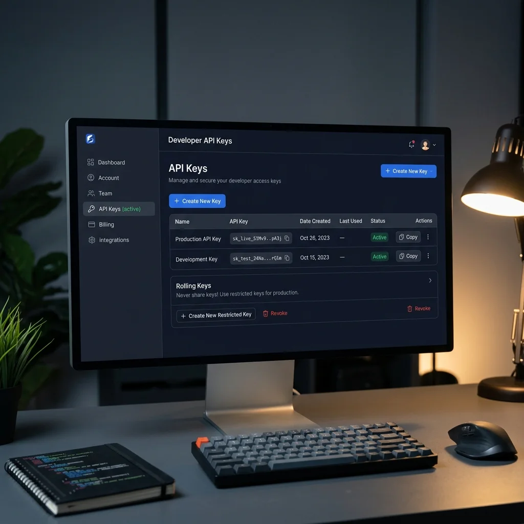 Developer API Key Services
