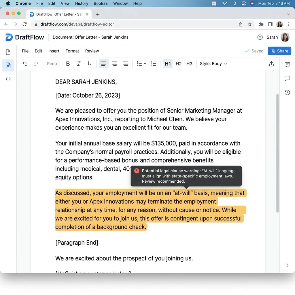Tiptap Risk Highlighting